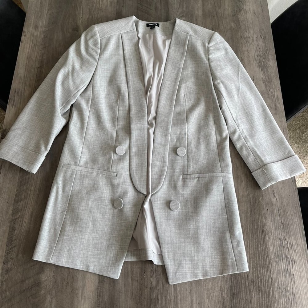 Express Gray Blazer